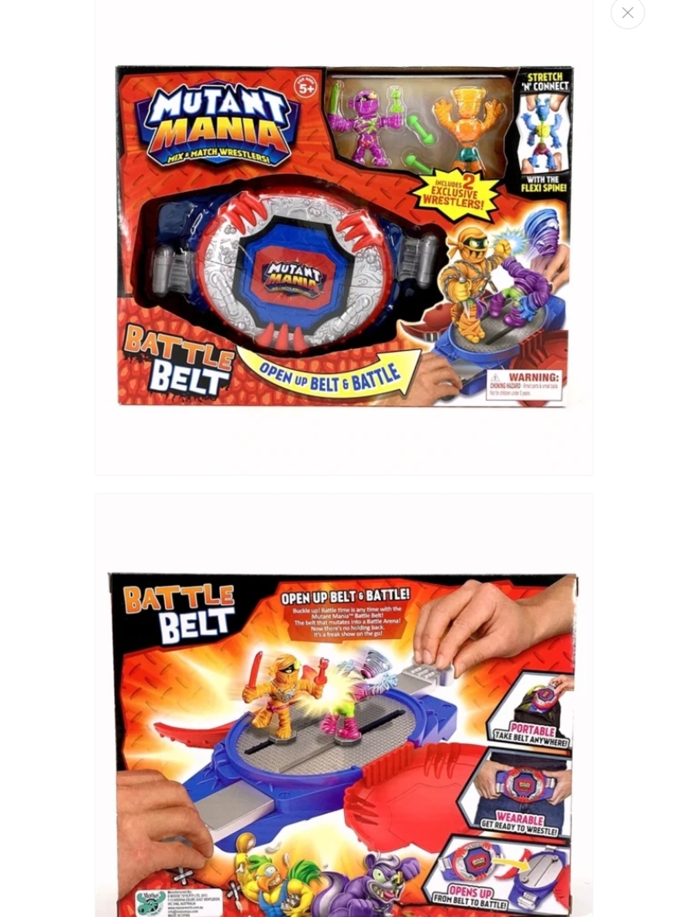 2013 Mutant Mania Battle Belt Playset Rare